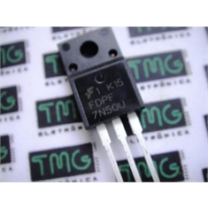 7N50 - Transistor MOSFET N-CH 500V 5A 3-Pinos TO-220 - FDPF7N50U - TO 220